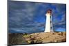 Peggys Cove Lighthouse Sunset-null-Mounted Art Print