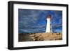 Peggys Cove Lighthouse Sunset-null-Framed Art Print