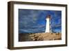 Peggys Cove Lighthouse Sunset-null-Framed Art Print