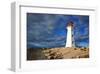 Peggys Cove Lighthouse Sunset-null-Framed Art Print