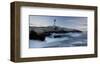 Peggys Cove Lighthouse Sunset-null-Framed Art Print