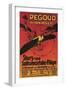 Pegoud In Hannover-Acrobatic Pilot Loops-null-Framed Art Print