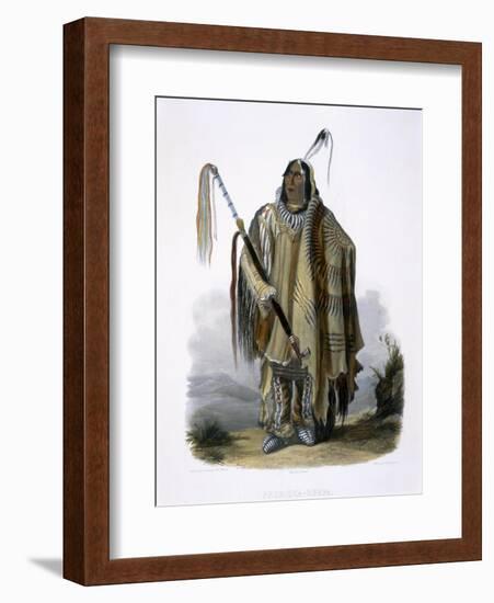 Pehriska-Ruhpa, a Minatarre, c.1844-Karl Bodmer-Framed Giclee Print