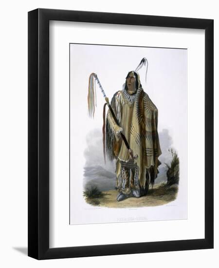 Pehriska-Ruhpa, a Minatarre, c.1844-Karl Bodmer-Framed Giclee Print