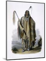 Pehriska-Ruhpa, a Minatarre, c.1844-Karl Bodmer-Mounted Giclee Print