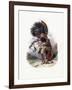 Pehriska-Ruhpa, Moennitarri Warrior in the Costume of the Dog Danse, 1840-Karl Bodmer-Framed Giclee Print