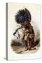 Pehriska-Rupha: Moennitarri Warrior in the Costume of the Dog Danse, 1839-1841-Karl Bodmer-Stretched Canvas