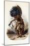 Pehriska-Rupha: Moennitarri Warrior in the Costume of the Dog Danse, 1839-1841-Karl Bodmer-Mounted Giclee Print