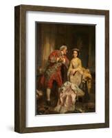 Peine Perdue, or a Lost Cause-Heinrich Wilhelm Schlesinger-Framed Giclee Print