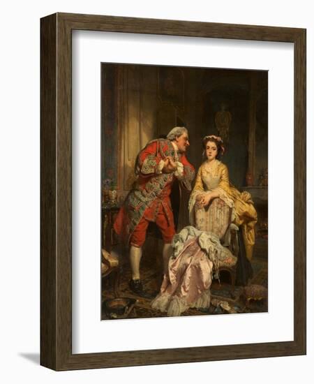 Peine Perdue, or a Lost Cause-Heinrich Wilhelm Schlesinger-Framed Giclee Print