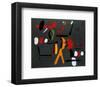 Peinture Collage-Joan Miro-Framed Art Print