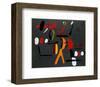 Peinture Collage-Joan Miro-Framed Art Print