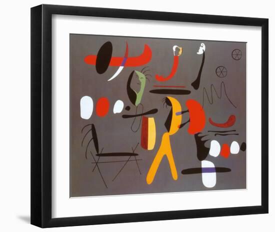 Peinture Collage-Joan Miro-Framed Art Print