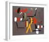 Peinture Collage-Joan Miro-Framed Art Print