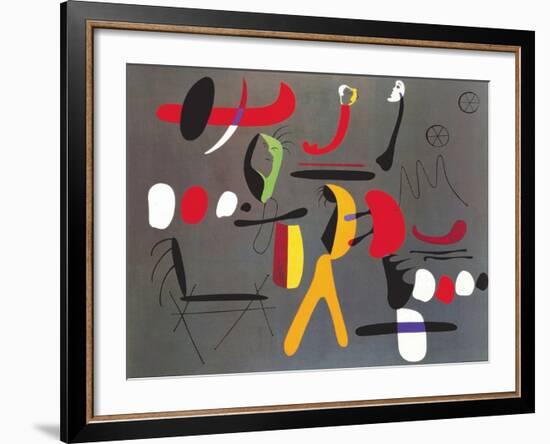 Peinture Collage-Joan Miro-Framed Art Print