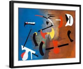 Peinture Composition-Joan Miro-Framed Art Print