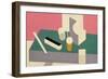 Peinture/Nature Morte, 1929-30 (Oil & Pencil on Canvas)-Patrick Henry Bruce-Framed Giclee Print