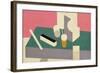 Peinture/Nature Morte, 1929-30 (Oil & Pencil on Canvas)-Patrick Henry Bruce-Framed Giclee Print