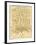 Peking, China - Panoramic Map-Lantern Press-Framed Art Print