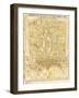 Peking, China - Panoramic Map-Lantern Press-Framed Art Print
