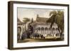 Peking Hall of Audience-Thomas Allom-Framed Art Print