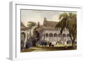 Peking Hall of Audience-Thomas Allom-Framed Art Print