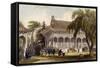 Peking Hall of Audience-Thomas Allom-Framed Stretched Canvas