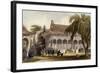 Peking Hall of Audience-Thomas Allom-Framed Art Print