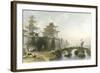 Peking West Gate-Thomas Allom-Framed Art Print