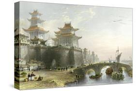 Peking West Gate-Thomas Allom-Stretched Canvas