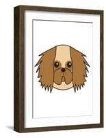 Pekingese-null-Framed Art Print