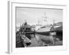 Pelagos Docked at Rowe Machine Works-Ray Krantz-Framed Photographic Print