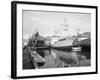 Pelagos Docked at Rowe Machine Works-Ray Krantz-Framed Photographic Print