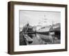 Pelagos Docked at Rowe Machine Works-Ray Krantz-Framed Photographic Print