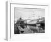 Pelagos Docked at Rowe Machine Works-Ray Krantz-Framed Photographic Print