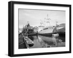 Pelagos Docked at Rowe Machine Works-Ray Krantz-Framed Photographic Print