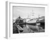 Pelagos Docked at Rowe Machine Works-Ray Krantz-Framed Photographic Print