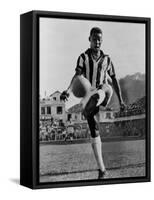 Pele, the Brazilian Soccer Champion in 1965-null-Framed Stretched Canvas