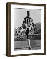 Pele, the Brazilian Soccer Champion in 1965-null-Framed Photo