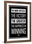Pele Winning Quote Soccer Sports-null-Framed Art Print
