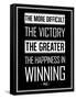 Pele Winning Quote-null-Framed Stretched Canvas
