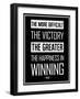 Pele Winning Quote-null-Framed Art Print