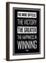 Pele Winning Quote-null-Framed Art Print