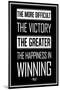 Pele Winning Quote-null-Mounted Art Print