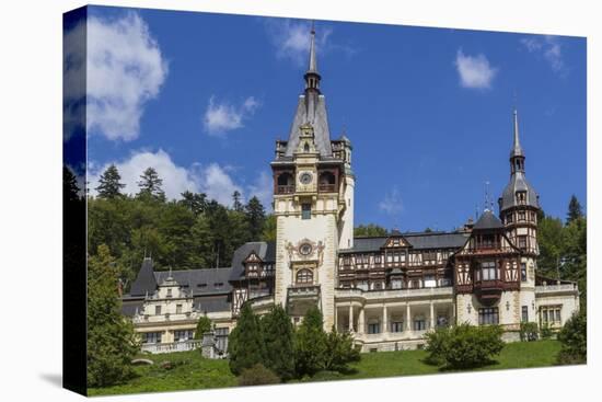 Peles Castle, Sinaia, Wallachia, Romania, Europe-Rolf Richardson-Stretched Canvas