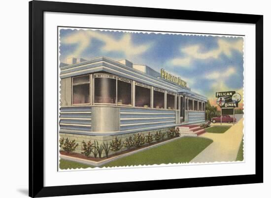 Pelican Diner, Retro-null-Framed Premium Giclee Print