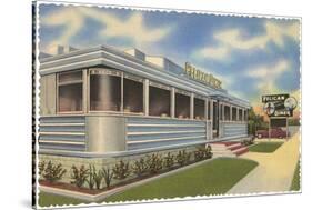 Pelican Diner, Retro-null-Stretched Canvas