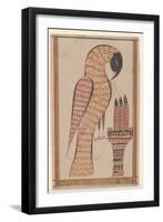 Pelican in its Piety, Fraktur Painting, C.1810-David Kulp-Framed Giclee Print