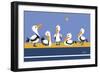 Pelican Parade-Cindy Wider-Framed Giclee Print