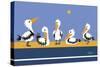 Pelican Parade-Cindy Wider-Stretched Canvas